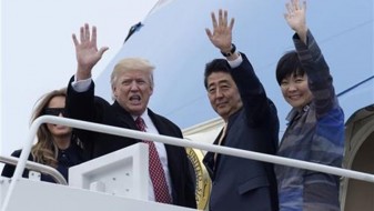 Трамп не добил ни „здраво“ од првата дама на Јапонија Трамп не добил ни „здраво“ од првата дама на Јапонија