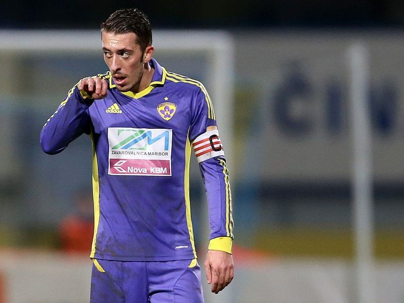 Agim Ibraimi of Maribor in action during football match Domzale-Maribor in round 15 of Prva liga NZS 2012/2013, played in Domzale Sports Park on November 28, 2012