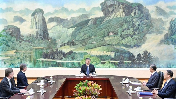 Кинескиот претседател со предупредување до Блинкен: „Вашингтон едно кажува друго прави“
